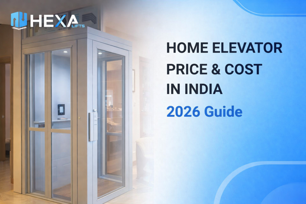 Modern glass home elevator with pricing and installation cost guide for India 2026