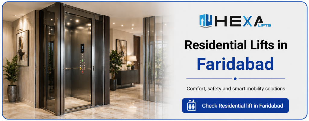 Premium residential lift installation in Faridabad for modern homes
