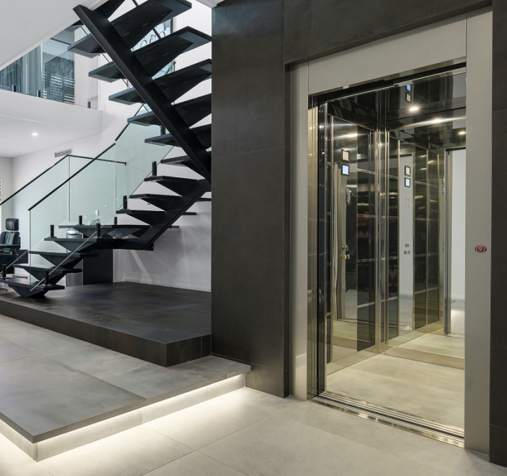 Luxury home elevator interior